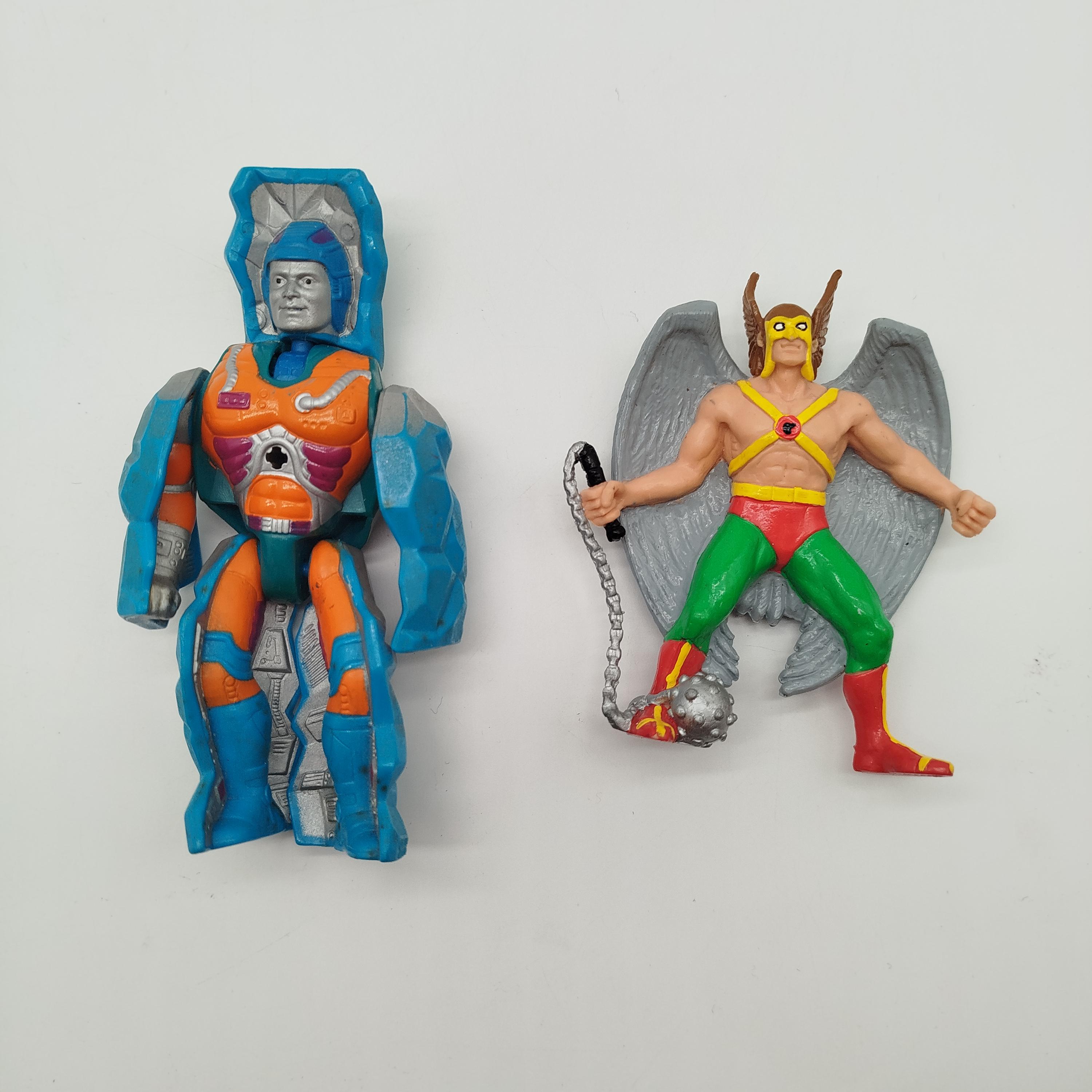 Actionfiguren Set von 2 – ROKKON 1986 & Hawkman 1991, Sammlerfiguren